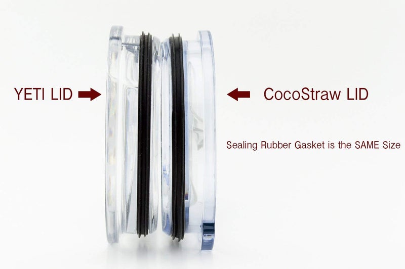 CocoStraw 2 Pack Replacement Lid for Yeti Ozark Trail 30 oz CocoStraw Slide Closing Straw Vacuum RTIC Tumbler Rambler Drinking Cup - Image 5